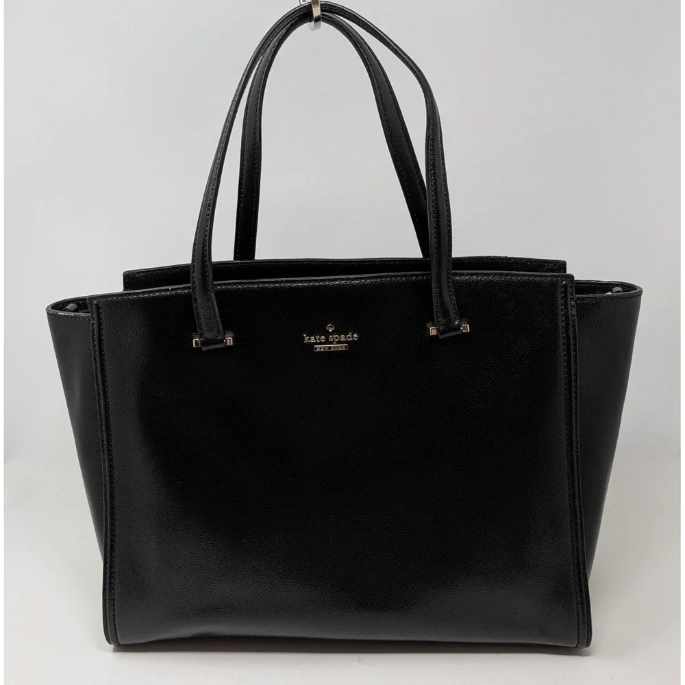 KATE SPADE Patterson Drive Geraldine Satchel Tote Purse Black WKRU5651 - READ